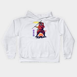 Retro Future Samurai Kids Hoodie